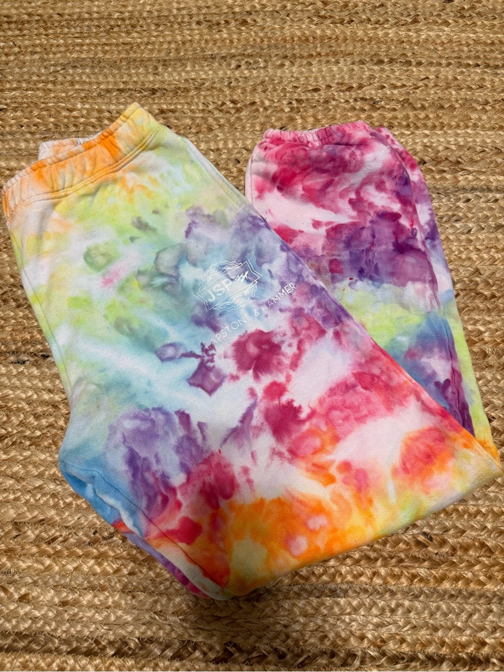 Standard Issue Heavy Weight Orange and Yellow Tie-Dye Sweatpants
